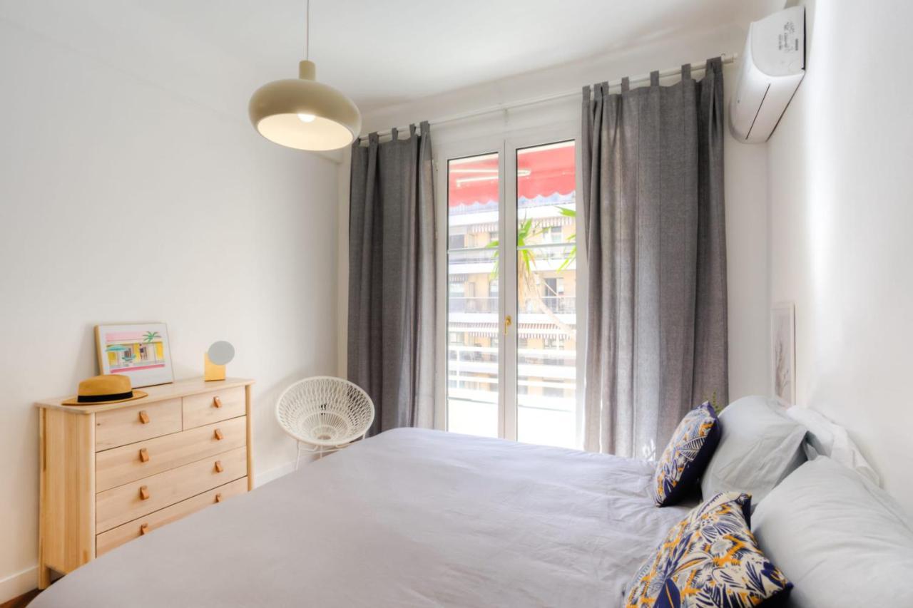 #29 Suite Gambetta Ac Sea View 2 Bedrooms 1Min Walk To Promenade & Sea Nizza Kültér fotó