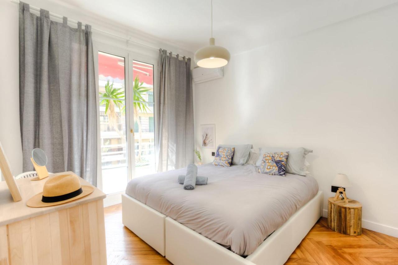 #29 Suite Gambetta Ac Sea View 2 Bedrooms 1Min Walk To Promenade & Sea Nizza Kültér fotó