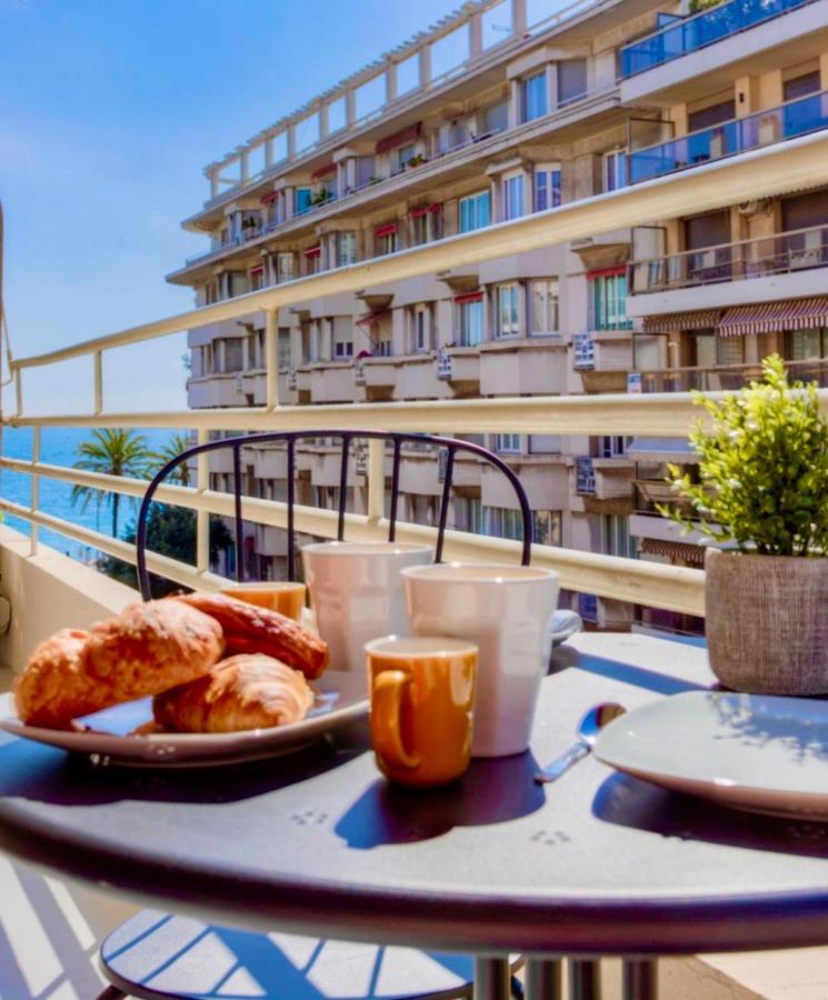 #29 Suite Gambetta Ac Sea View 2 Bedrooms 1Min Walk To Promenade & Sea Nizza Kültér fotó