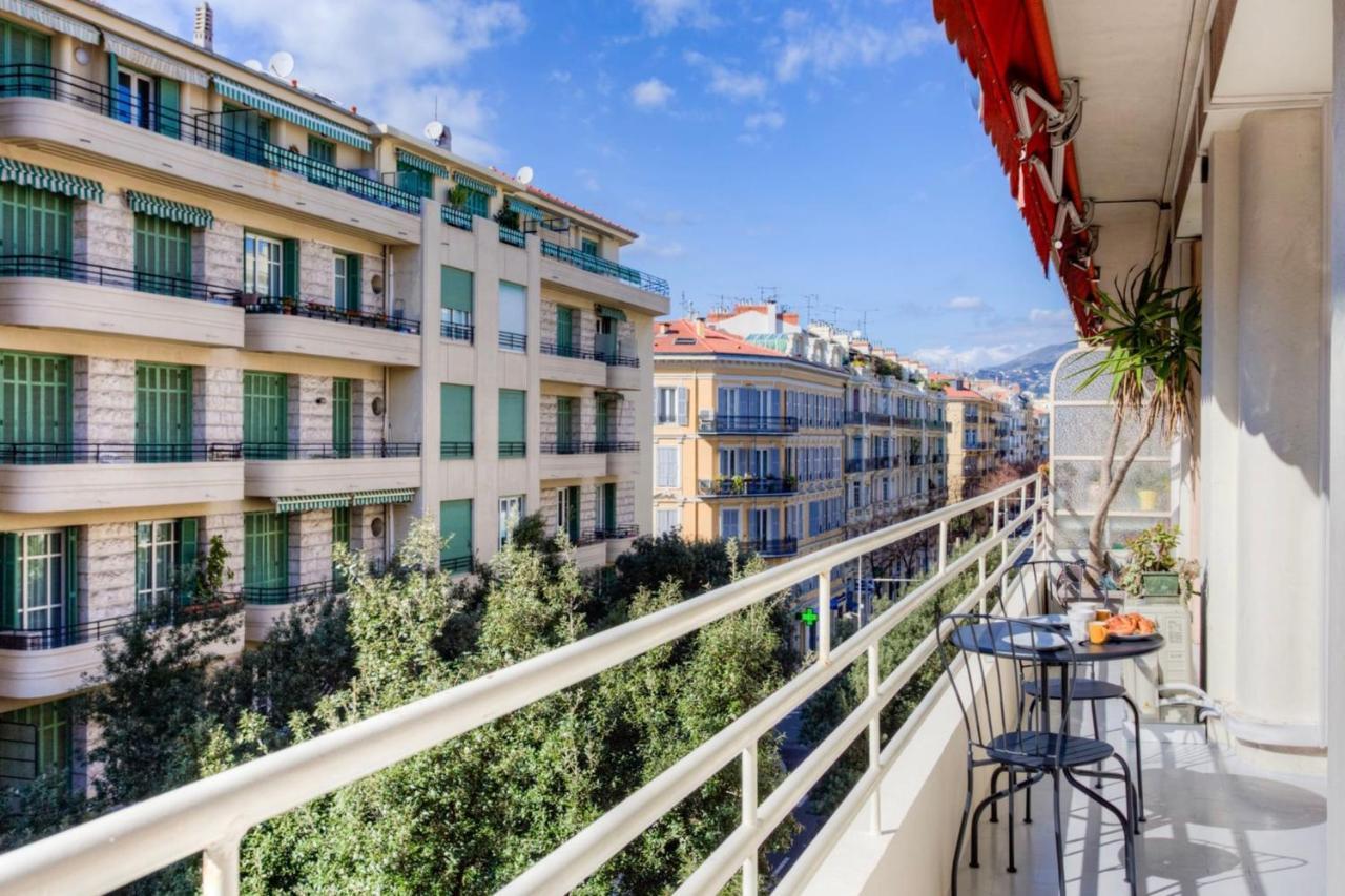 #29 Suite Gambetta Ac Sea View 2 Bedrooms 1Min Walk To Promenade & Sea Nizza Kültér fotó